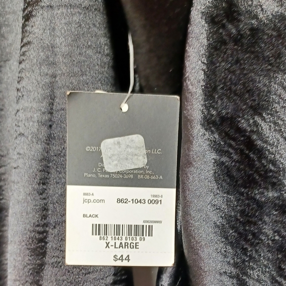 PROJECT RUNWAY Cinch Sleeve Smocked Off The Shoulder Sheen Black Top XL NWT - Picture 5 of 10